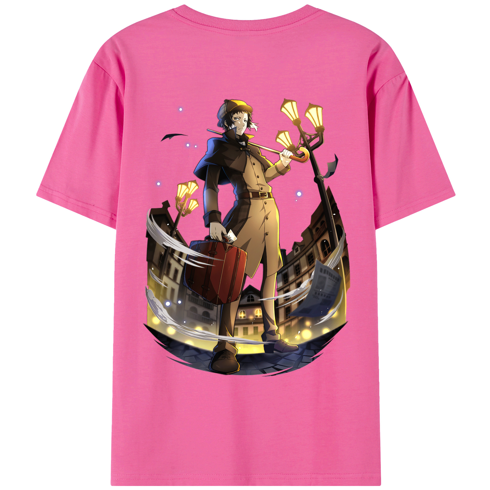 （画像用） 文豪ストレイドッグス Bungo Stray Dogs レディース半袖Tシャツ(バックプリント)